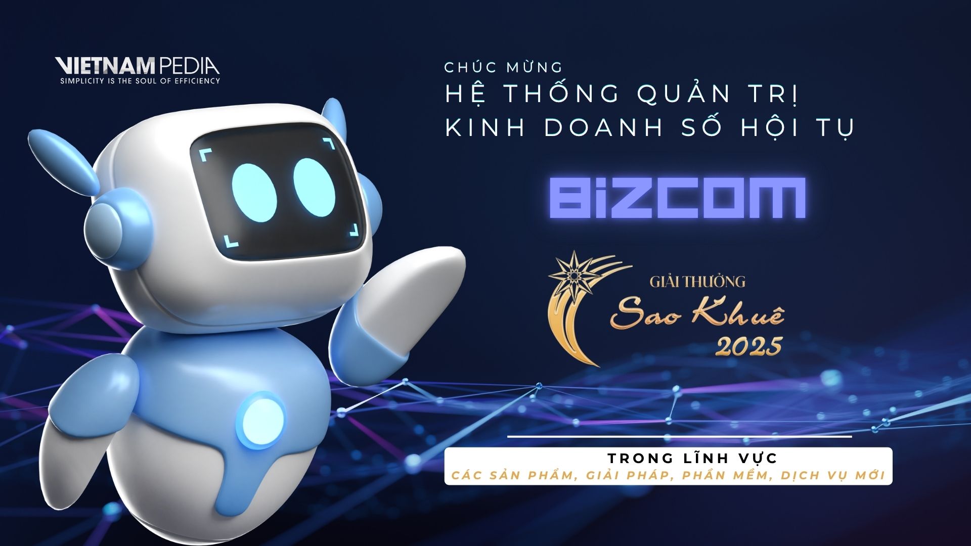 Vietnampedia được vinh danh tại Giải thưởng Sao Khuê 2025: Ghi dấu một nền tảng chuyển đổi số “Made in Vietnam” đích thực